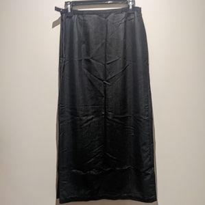 Rayon blend midi skirt